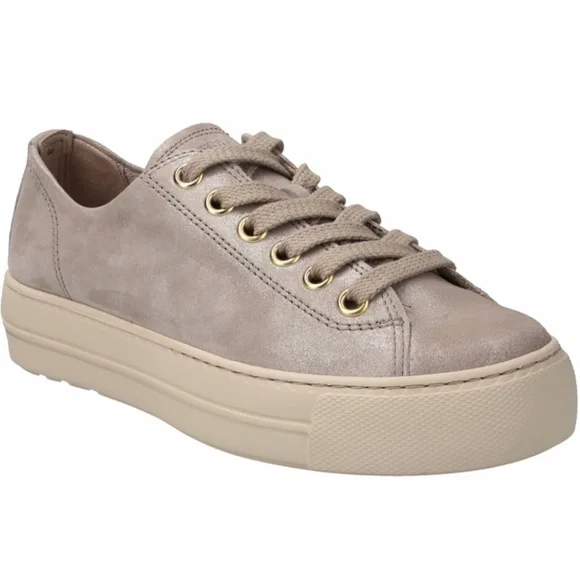 Paul Green Bixby Sneakers. Color: Cachemire Metallic Suede